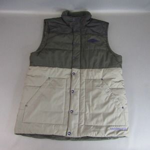 Merrell Opti Warm Puffer Vest Men's Size M Black & Gray Medium Full Zip